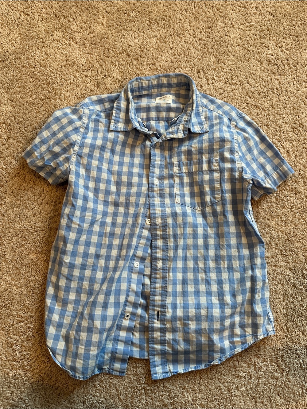 Crewcuts Gingham Short-Sleeve Button-Up Shirt